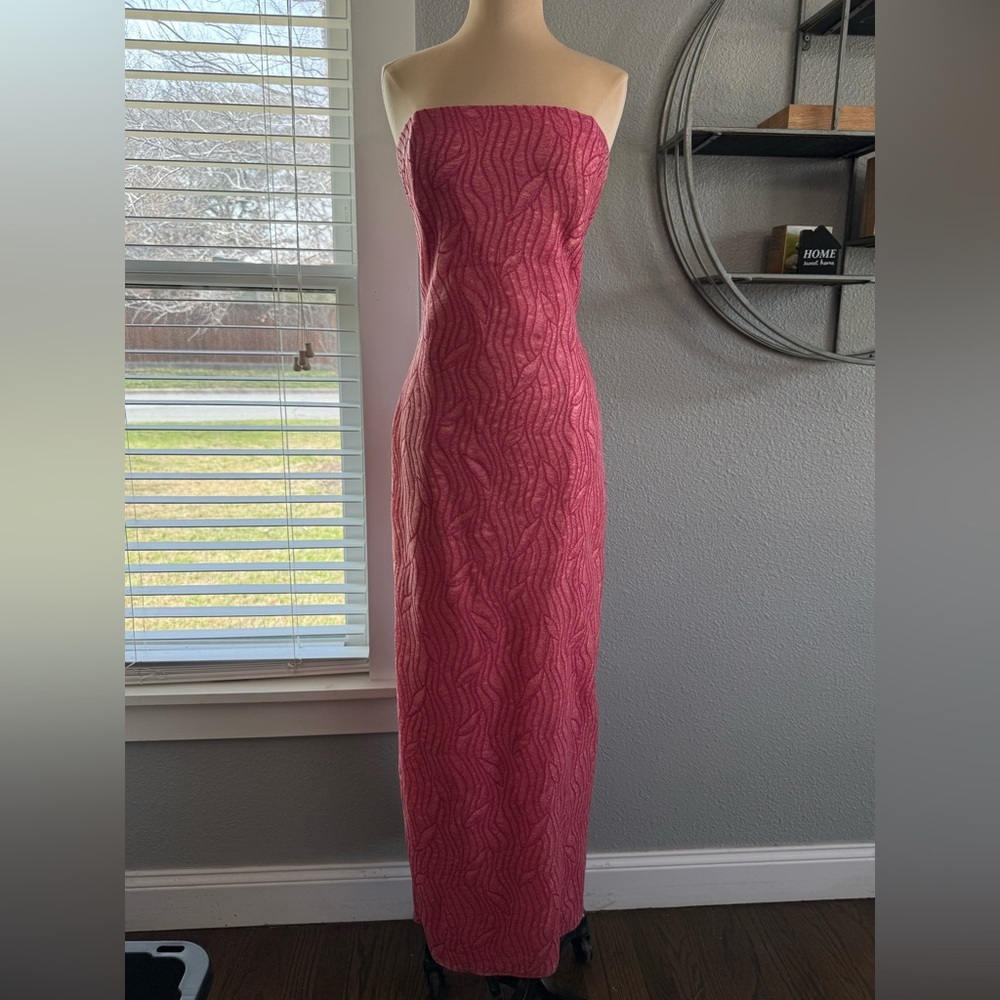 Vintage Jessica McClintock for Gunne Sax Strapless Shimmery Gown Size 11